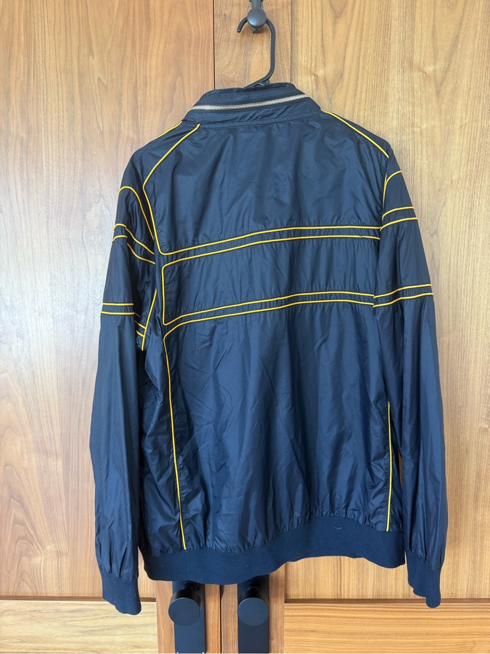 Aviator nation Men's Black Jacket with Yellow piping - Picture 3 of 3